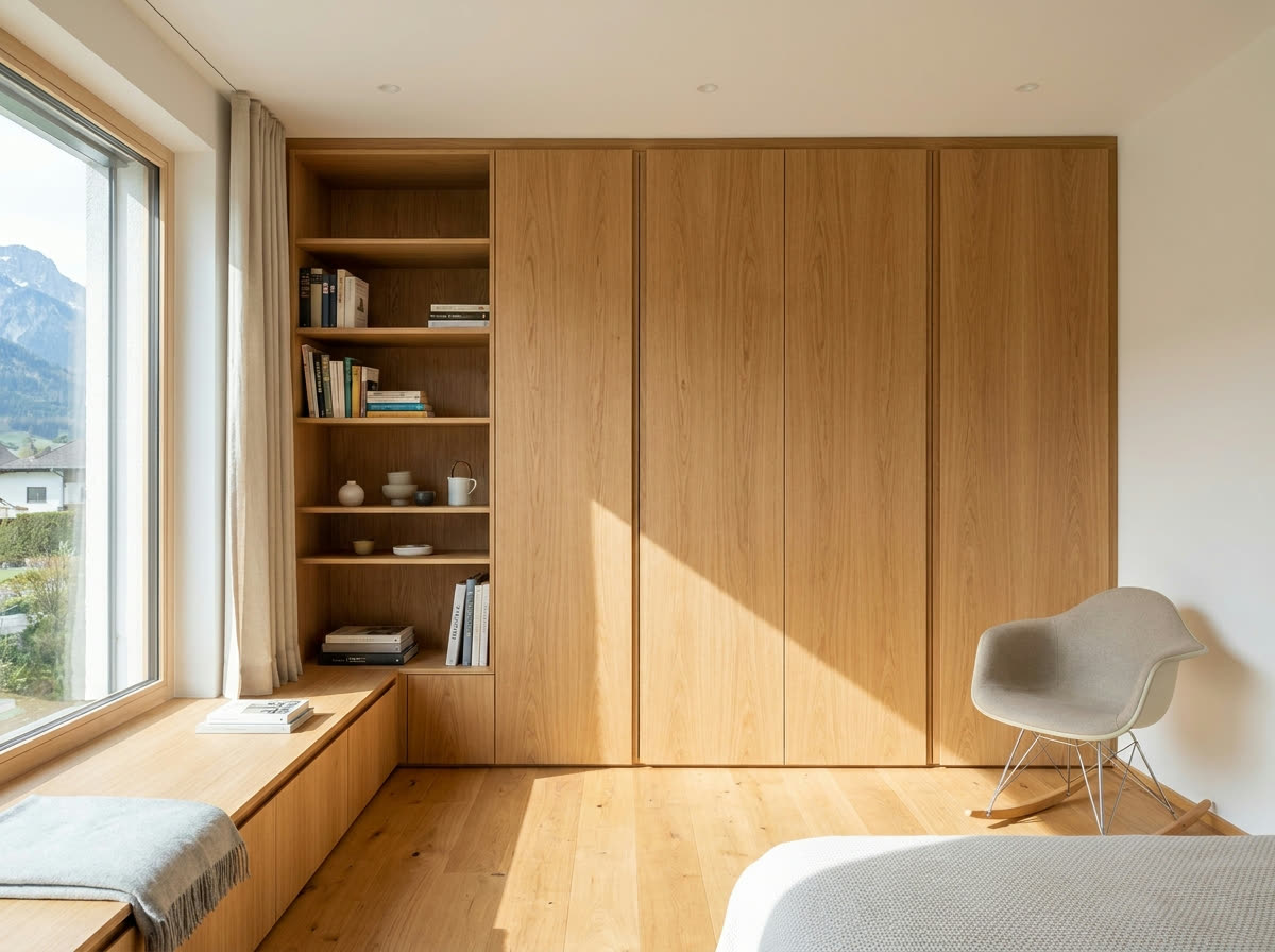 Einbauschrank aus Eiche nach Maß